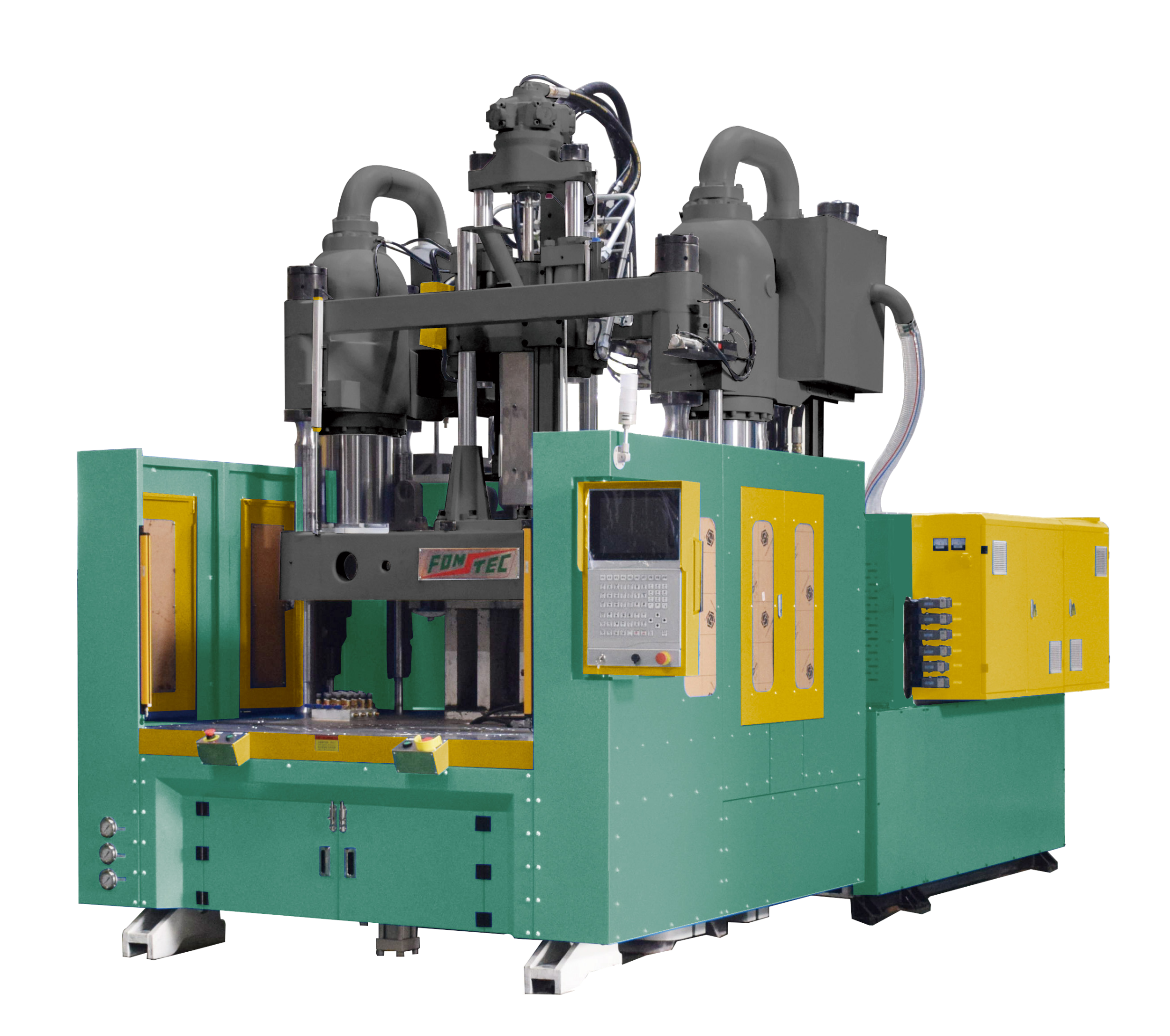 Direct-clamping two-platen series