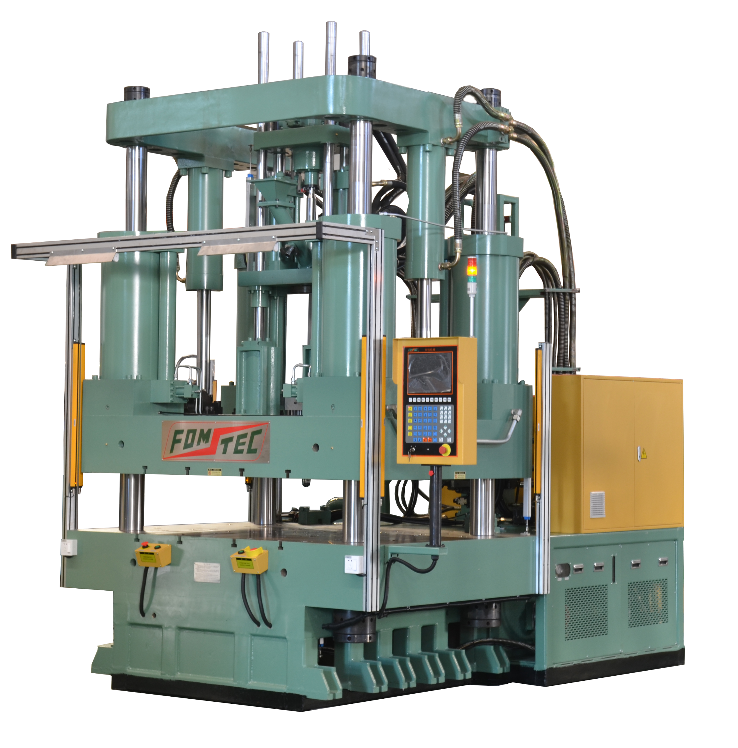 Direct-clamping two-platen series